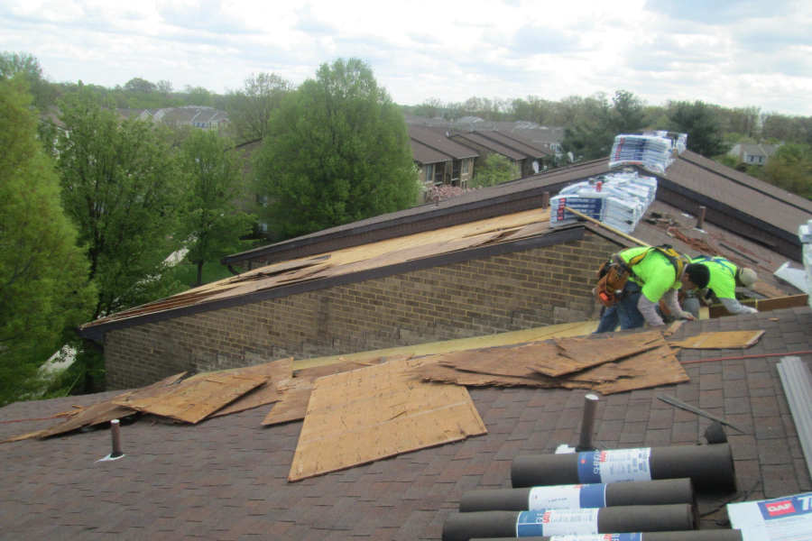process of roof repair lorton va
